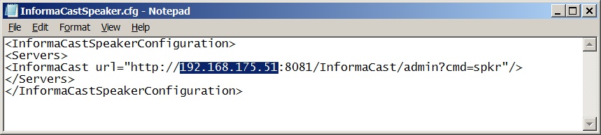Changing the IP address of your Windows-based InformaCast Server