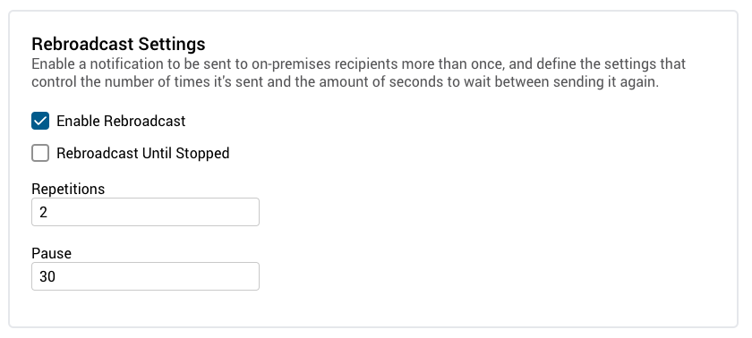 Design Guidance for Repeating Notifications