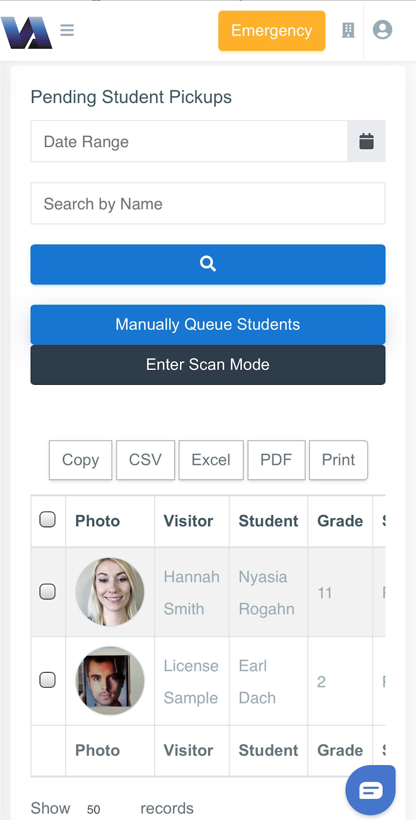 Assign Car Numbers (Student Pick-up Coordinators)