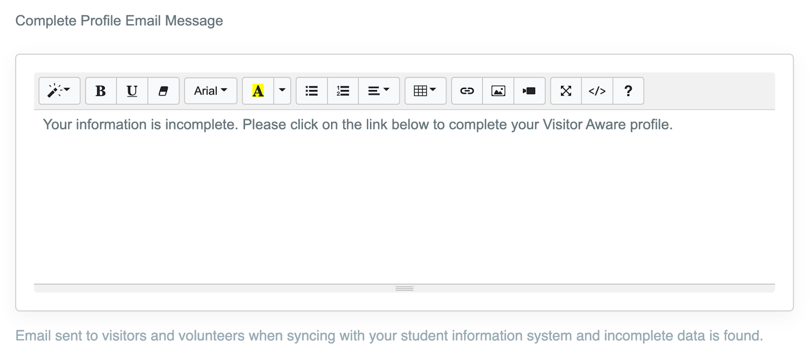 Manage Profile Completion Requests