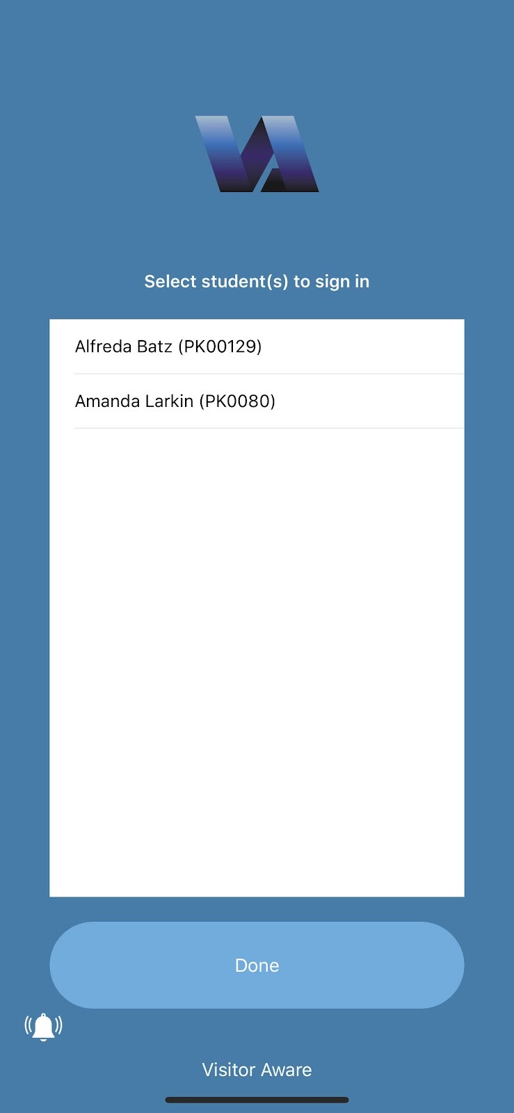Sign Students Out and In Using the Application