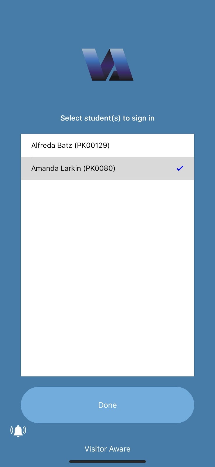 Sign Students Out and In Using the Application