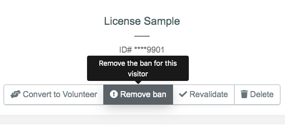 Ban or Unban Visitors