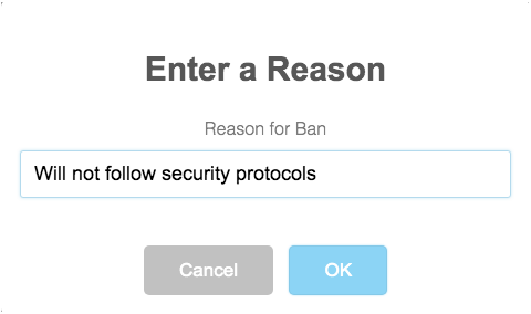 Ban or Unban Visitors