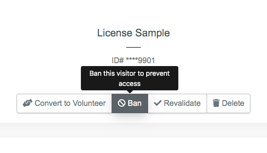 Ban or Unban Visitors