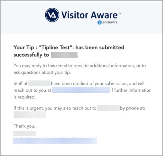 Configure and Manage the Tipline